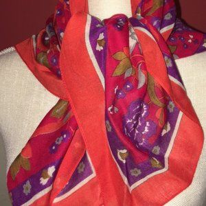 SALE!  Stunning Square Floral Scarf